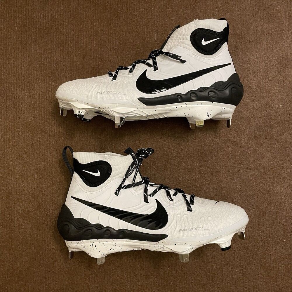 Mens Sz 8 - Nike Alpha Huarache NXT Mens Baseball Cleats White Black DJ6517-107